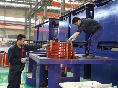 Assemble the induction melting furnace - Judian