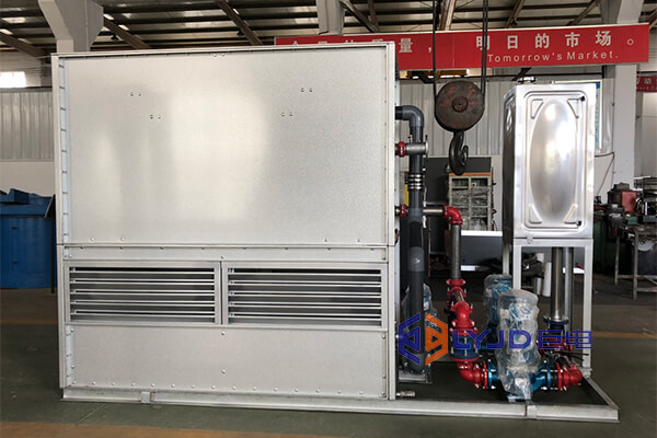 Judian closed cooling system for induction furnaces