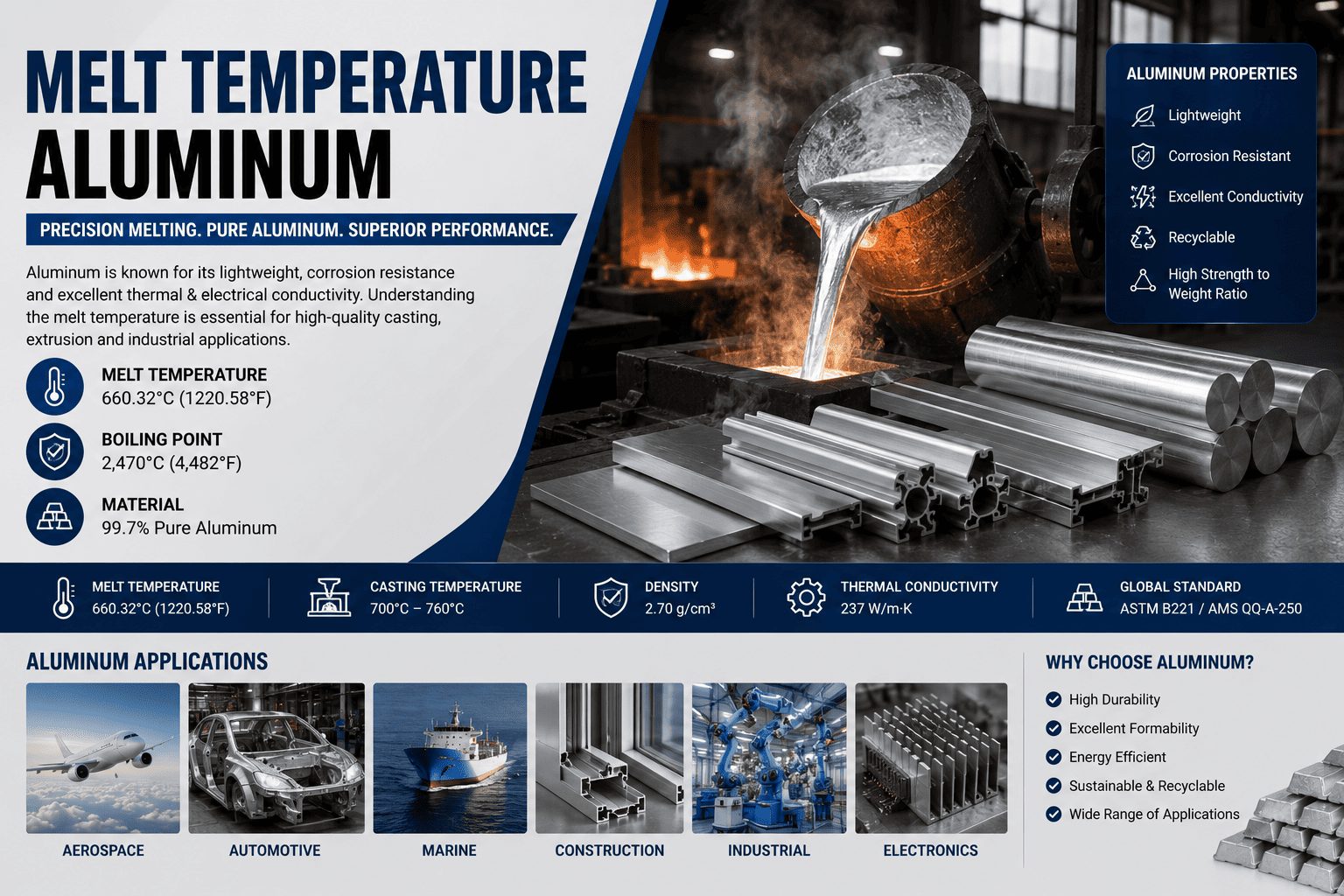 Industrial aluminum melting furnace used for controlled molten metal processing